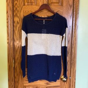 NWT Loose Woven Striped Sweater